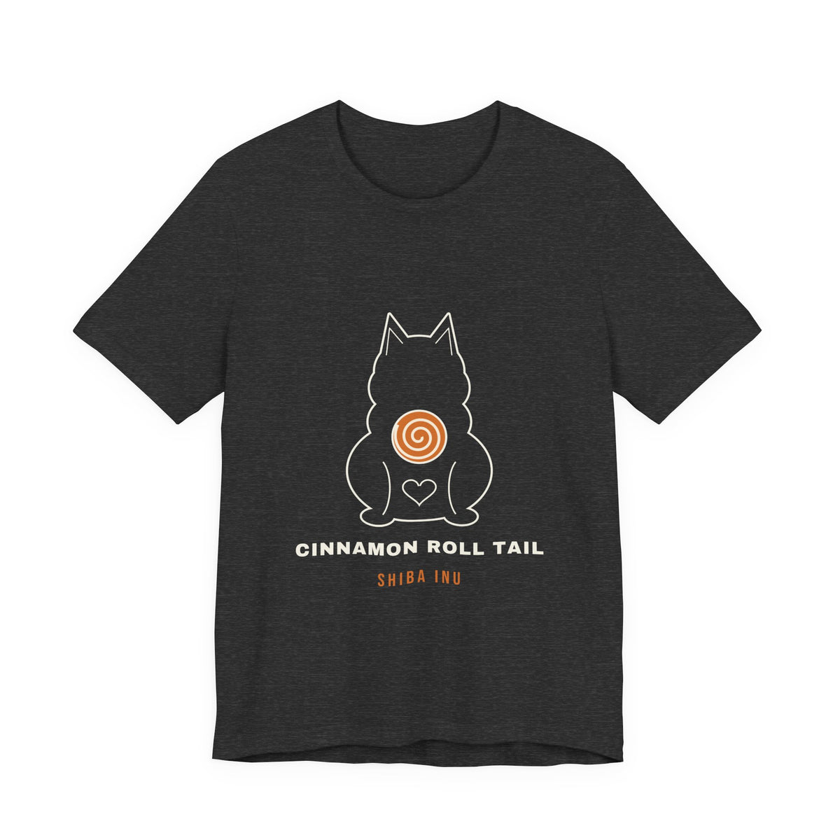 Shiba Inu Shirt, Minimalist Line Art Shiba Butt Tee, Cinnamon Roll Tail Dog Lover Gift, Japanese Dog T-Shirt