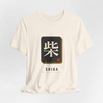 Shiba Inu Mahjong Tile Shirt, Japanese Kanji Shiba Tee, Mahjong and Dog Lover Gift