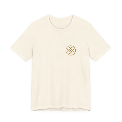 Japanese Kanji Back Print Shirt, Minimal Family Crest Tee, Spirit of Words Gift
