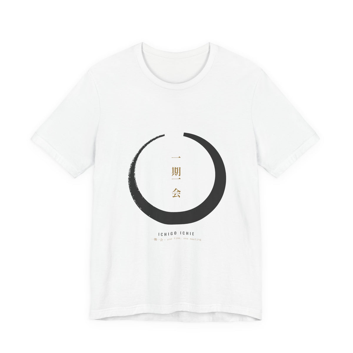 Zen Circle Shirt, Ichigo Ichie Japanese Calligraphy Tee, Mindfulness Gift