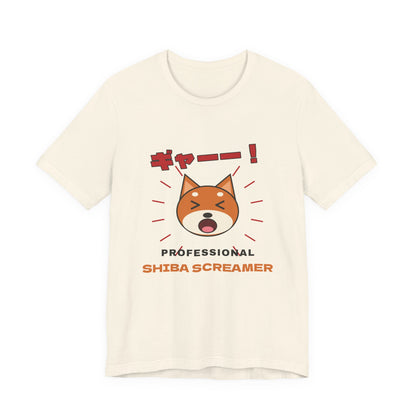 Funny Shiba Inu Shirt, Professional Shiba Screamer Tee, Shiba Scream Gift, Japanese Dog Owner T-Shirt