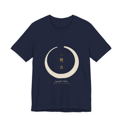 Zen Circle Shirt, Ichigo Ichie Japanese Calligraphy Tee, Mindfulness Gift