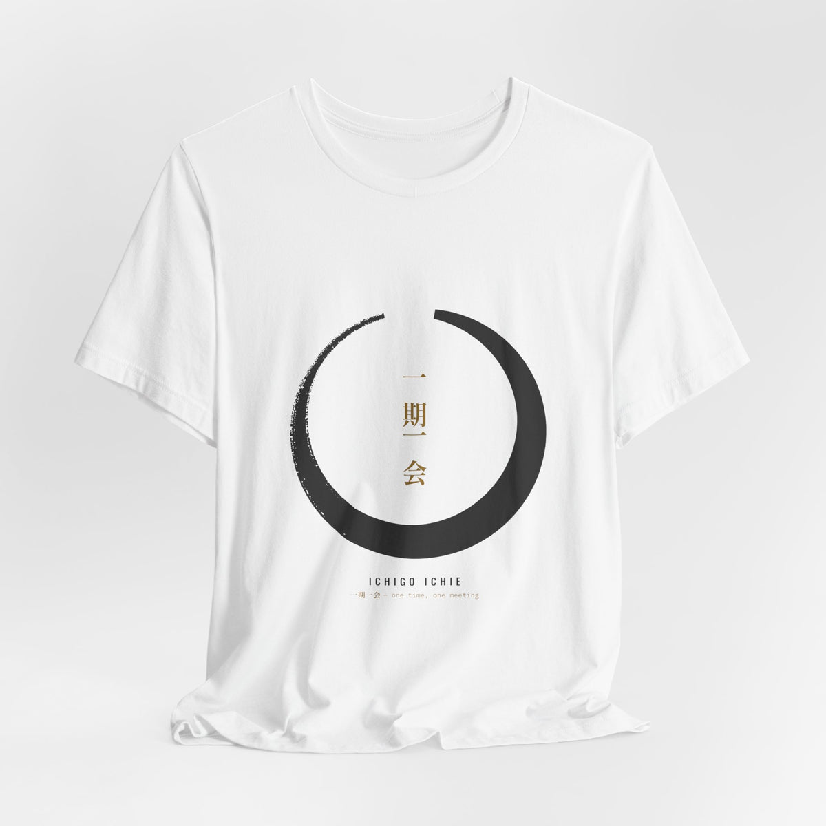 Zen Circle Shirt, Ichigo Ichie Japanese Calligraphy Tee, Mindfulness Gift