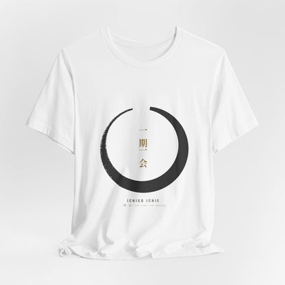 Zen Circle Shirt, Ichigo Ichie Japanese Calligraphy Tee, Mindfulness Gift
