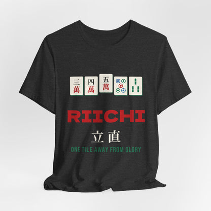 Riichi Mahjong Shirt, Japanese Mahjong Tiles Tee, Mahjong Player Gift, Mahjong Lover T-Shirt