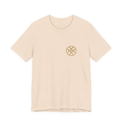 Japanese Kanji Back Print Shirt, Minimal Family Crest Tee, Spirit of Words Gift