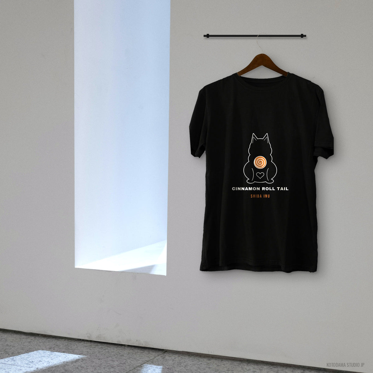 Shiba Inu Shirt, Minimalist Line Art Shiba Butt Tee, Cinnamon Roll Tail Dog Lover Gift, Japanese Dog T-Shirt