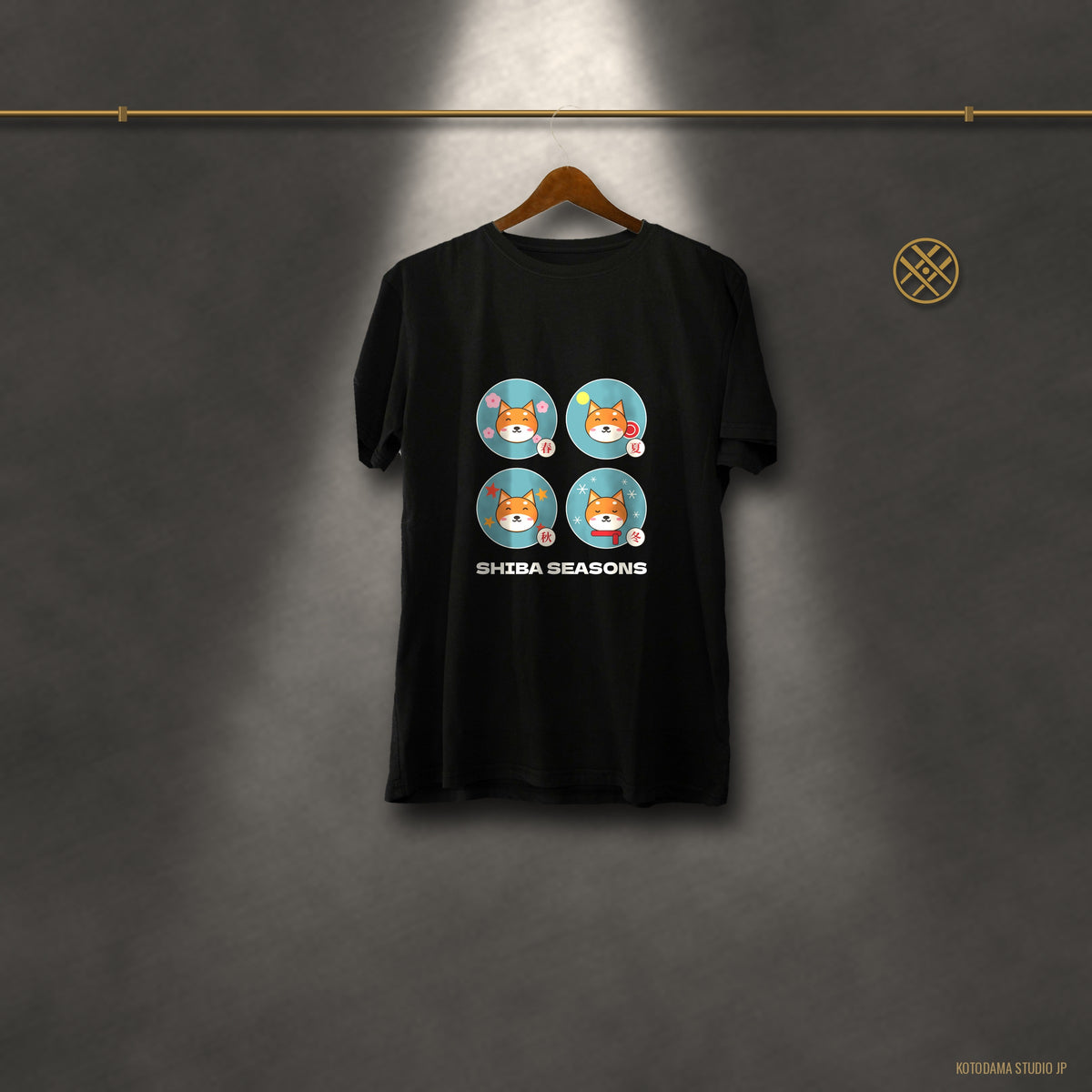 Shiba Inu Four Seasons Shirt, Japanese Sakura Shiba T-Shirt, Cute Shiba Inu Gift, Kawaii Japan Dog Tee