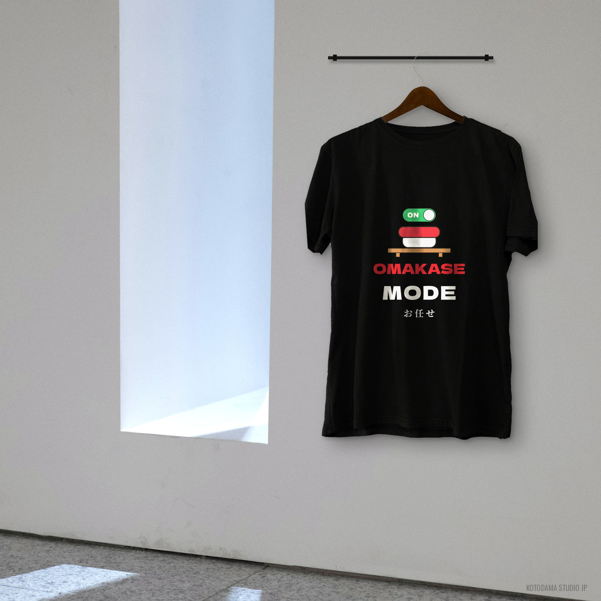 Omakase Mode Shirt, Funny Sushi Lover Tee, Japanese Sushi Chef Gift, Foodie T-Shirt