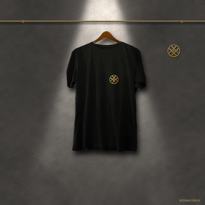 Japanese Kanji Back Print Shirt, Minimal Family Crest Tee, Spirit of Words Gift