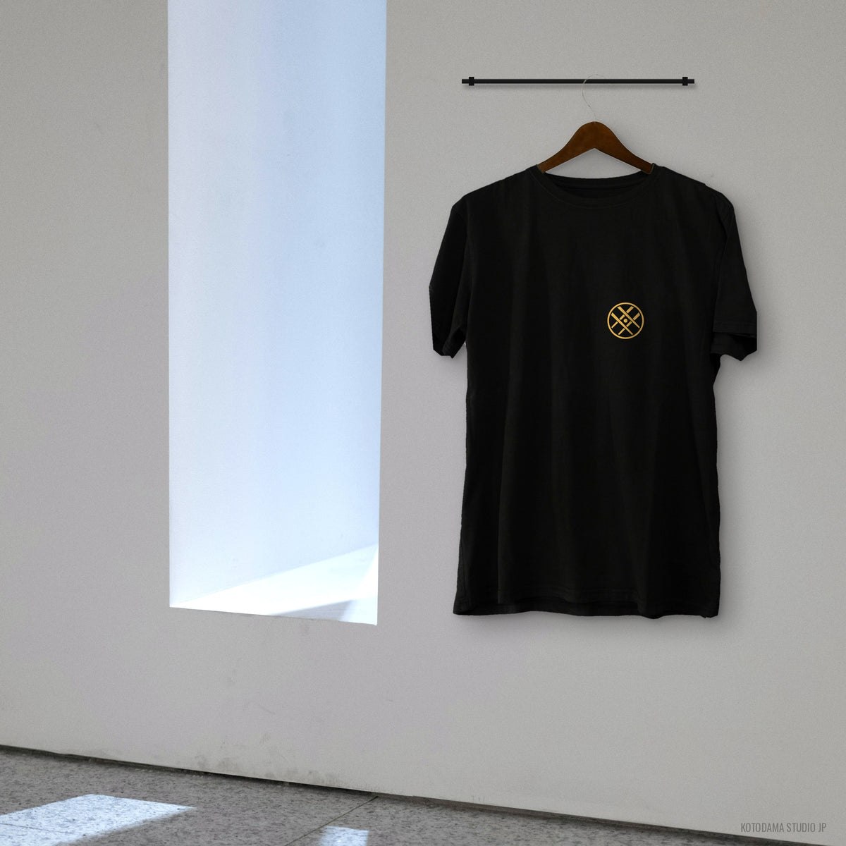Japanese Kanji Back Print Shirt, Minimal Family Crest Tee, Spirit of Words Gift