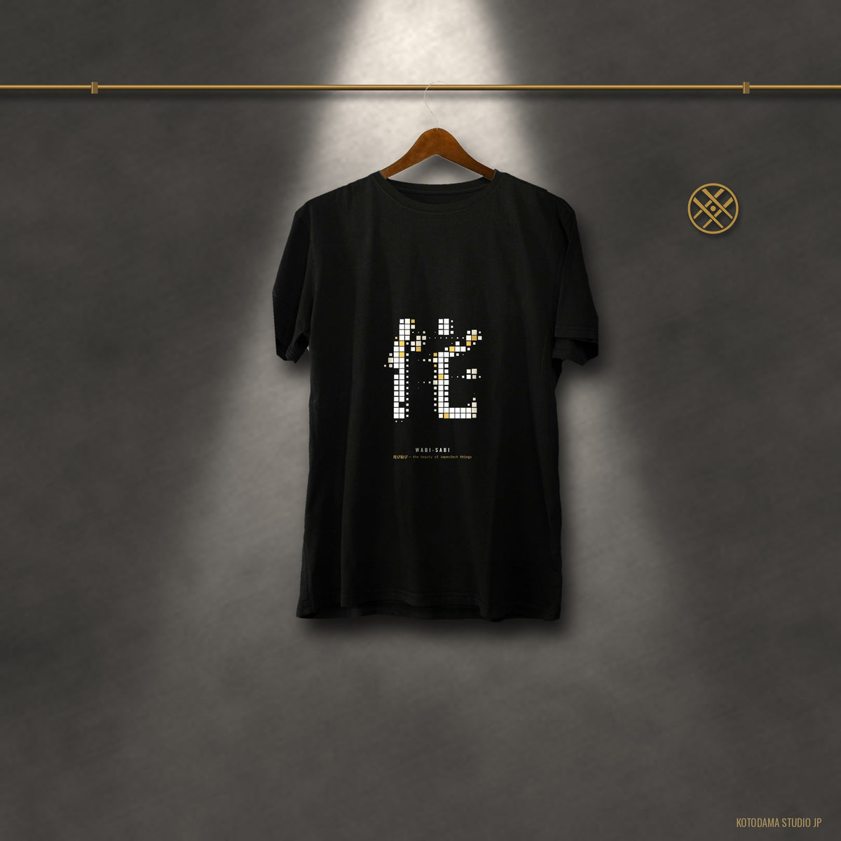 Wabi Sabi Shirt, Abstract Kanji Mosaic Tee, Japanese Minimalist Art Gift